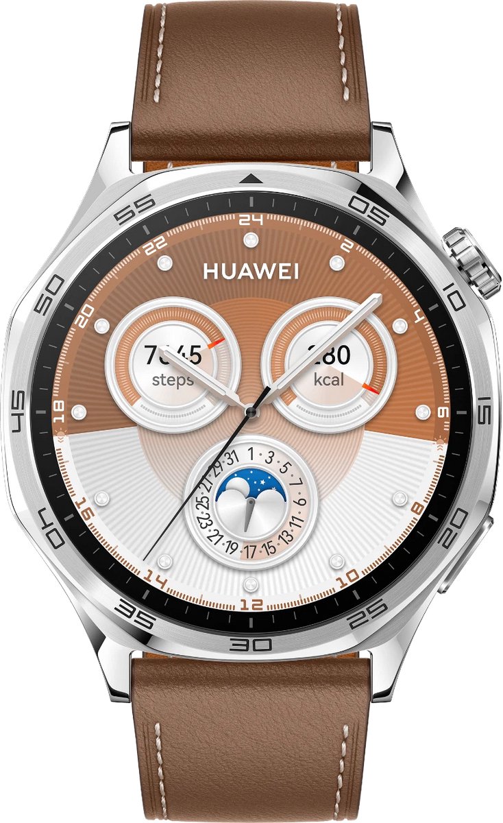 HUAWEI WATCH GT 5 46 mm Bruin leder