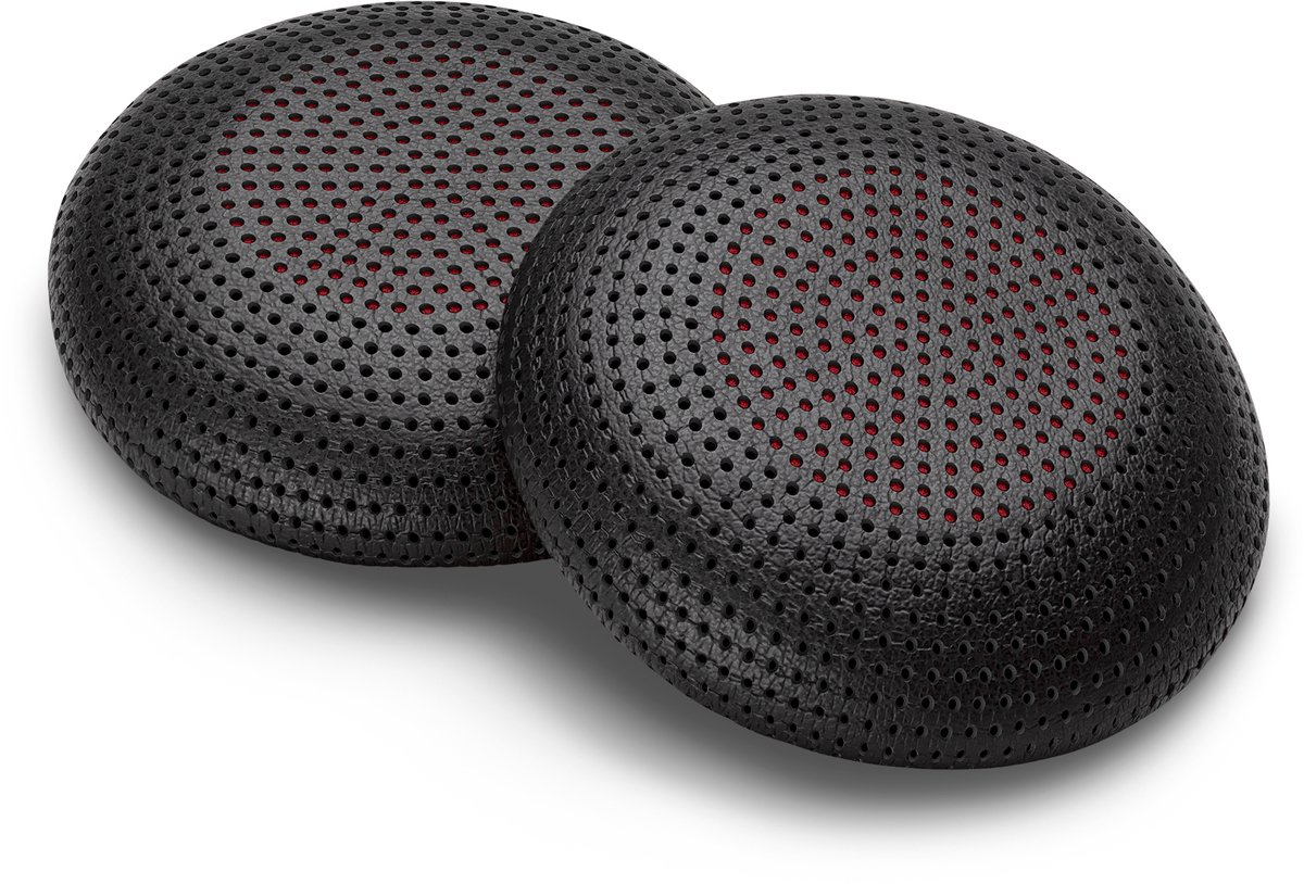 Poly Blackwire BW300 kunstlederen oorkussens (2 stuks) - Zwart