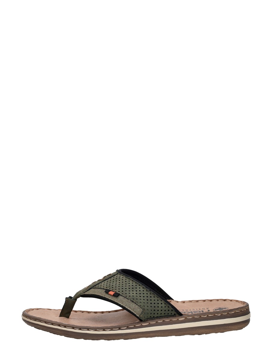 Rieker - Teenslippers - Groen