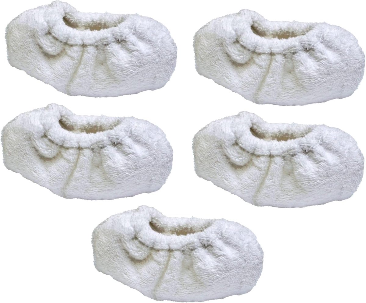 Stoomreiniger Doeken - Vervangende Doekjes - Hygiënisch Reinigen - Elastische Band - Set van 5