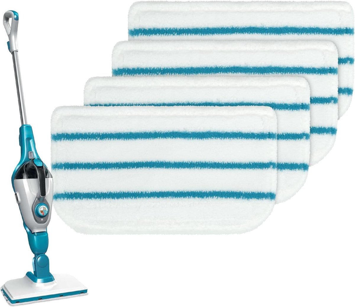 Dweil Pads - Vervangende Pads - Stoomreiniger - Super Absorberend Microvezel - 4 Stuks