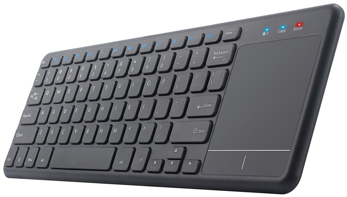 REWYTAZ-Stil 2.4G Touchpad Smart Keyboard voor laptops en tv's - Draadloos toetsenbord met touchpad