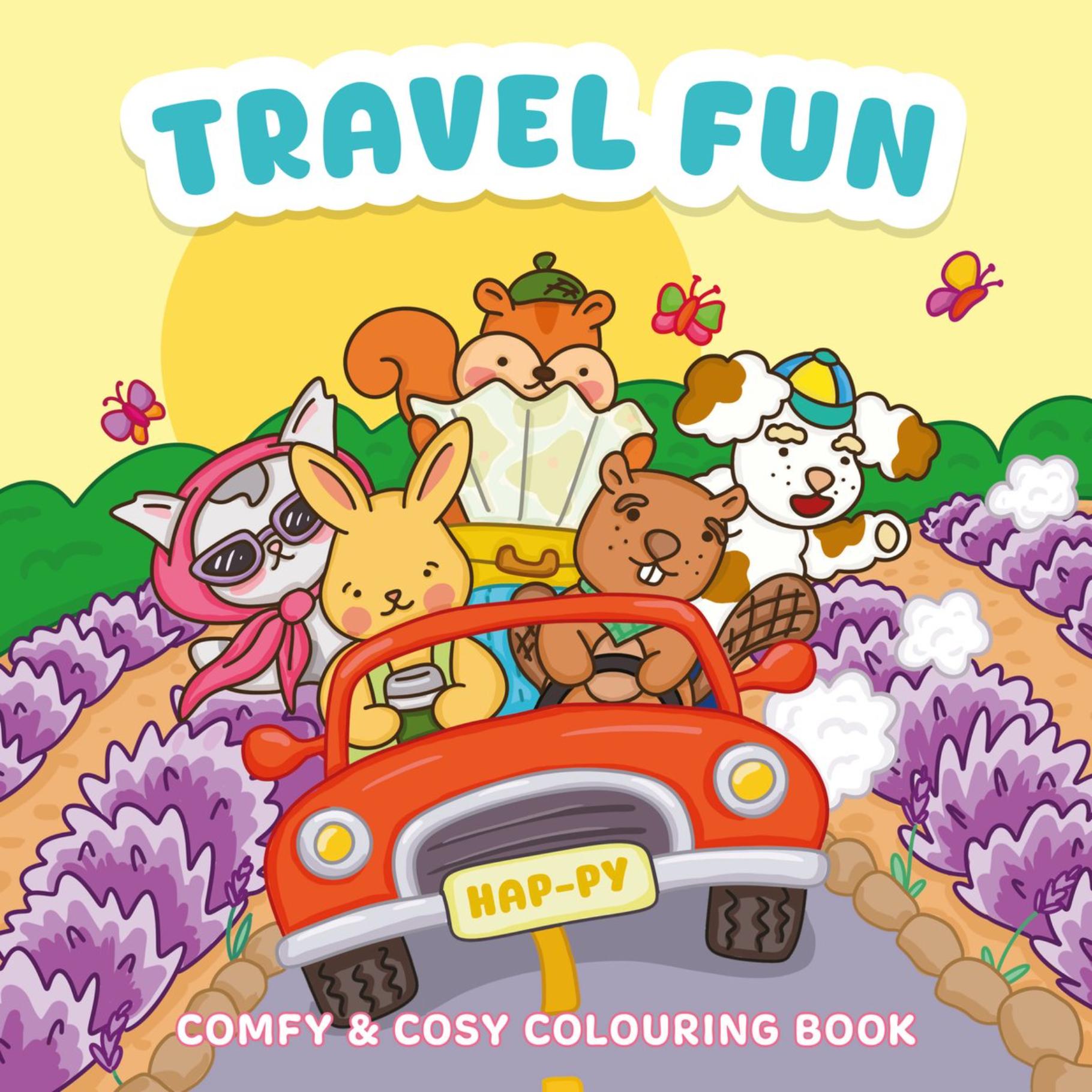 Top1Toys Comfy & Cosy Kleurboek Travel Fun
