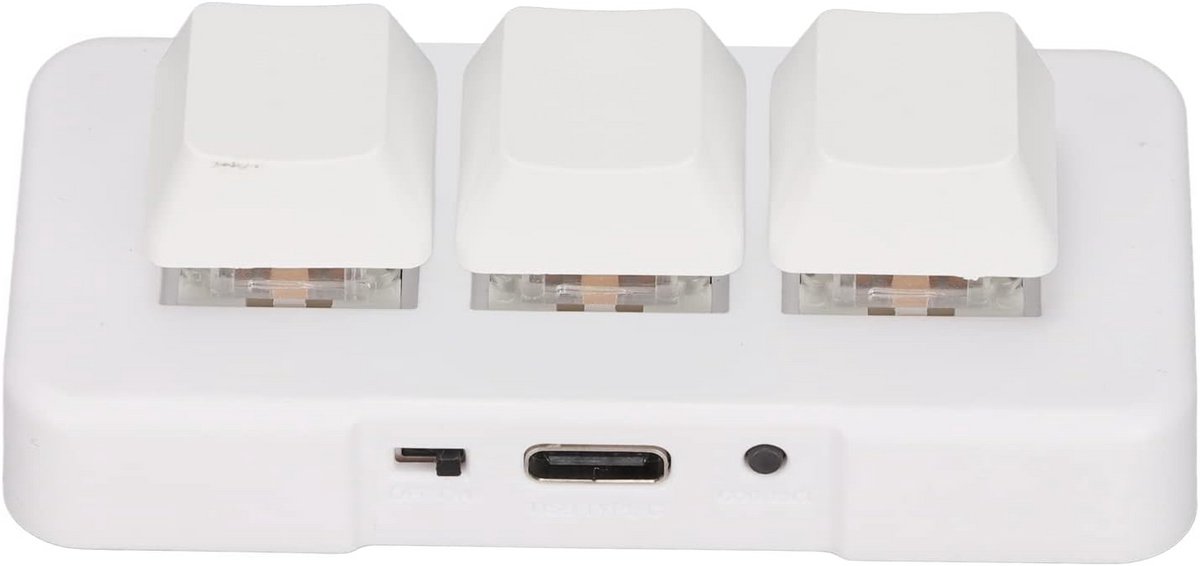 3-toetsen mechanisch toetsenbord met RGB-achtergrondverlichting en programmeerbare macro's