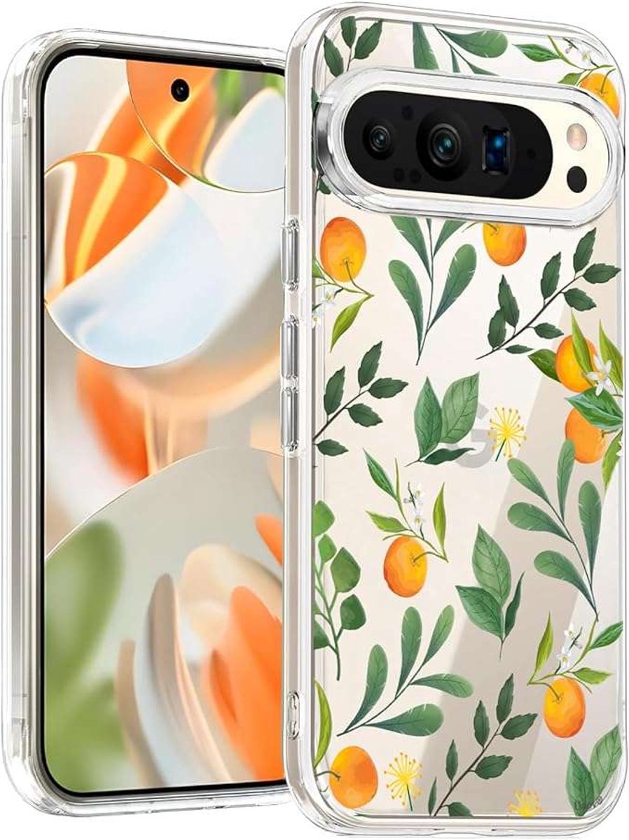 Unov - Google Pixel 9 Pro XL Hoes - TPU Bescherming - Cytrusontwerp