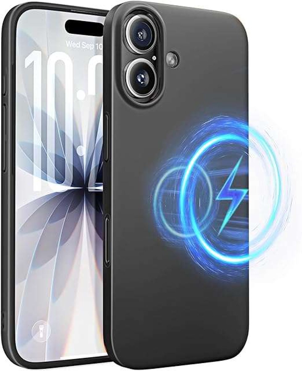 Lisen - iPhone 17 Hoesje - Ultra Slim - MagSafe Compatibel - Zwart