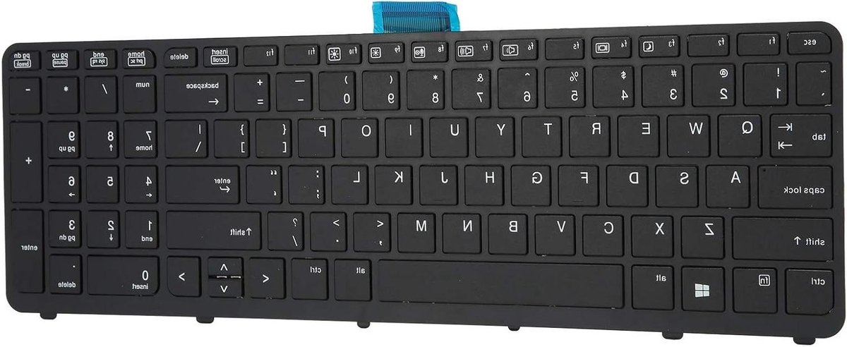 Laptop Toetsenbord - Klein Toetsenbord Stil - Stil Typen - Super Stil Geluid - Klein Formaat - Zwart