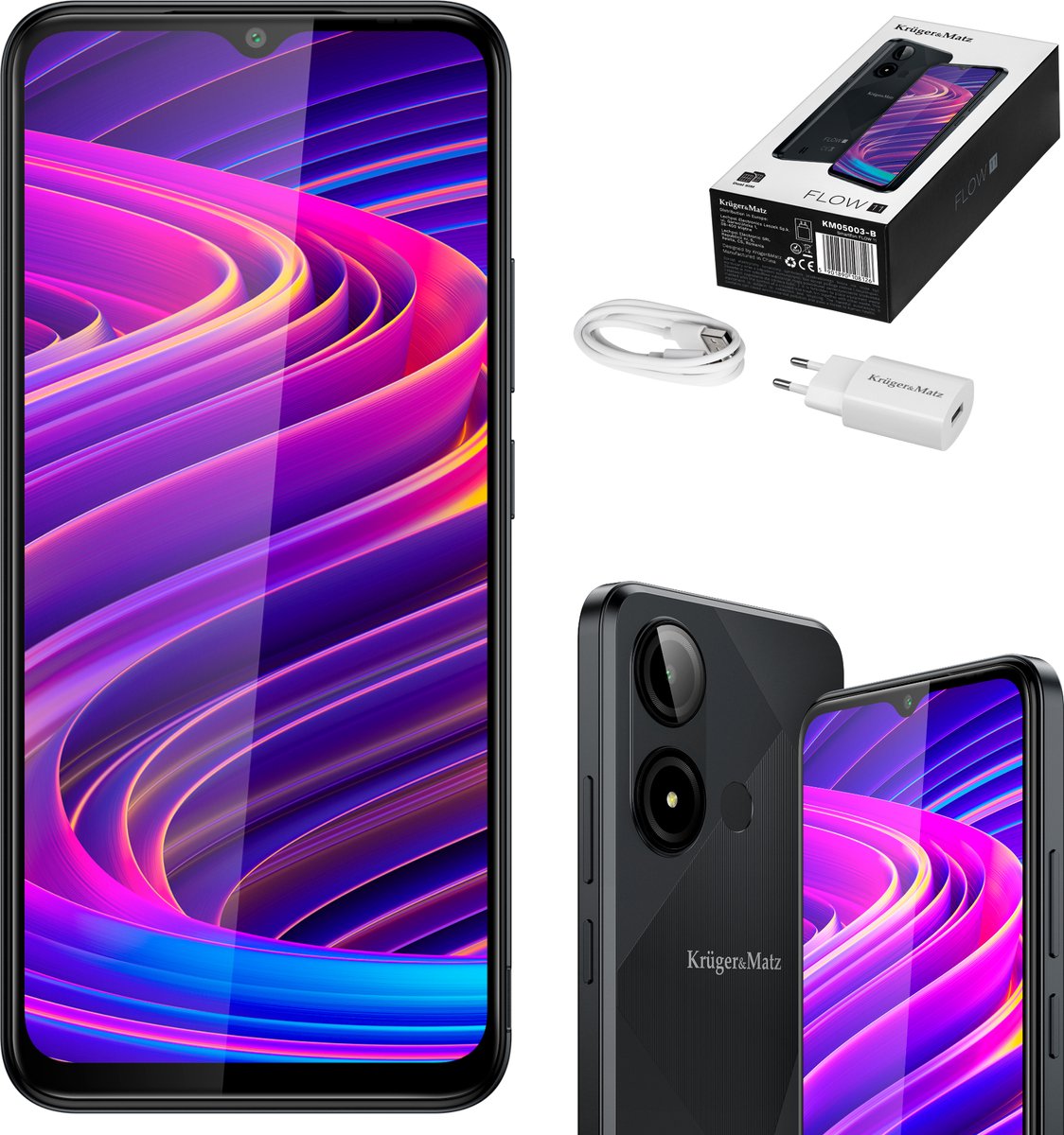 Krüger&Matz FLOW 11 - Smartphone - 6,56 inch - 4/64GB - Dual SIM