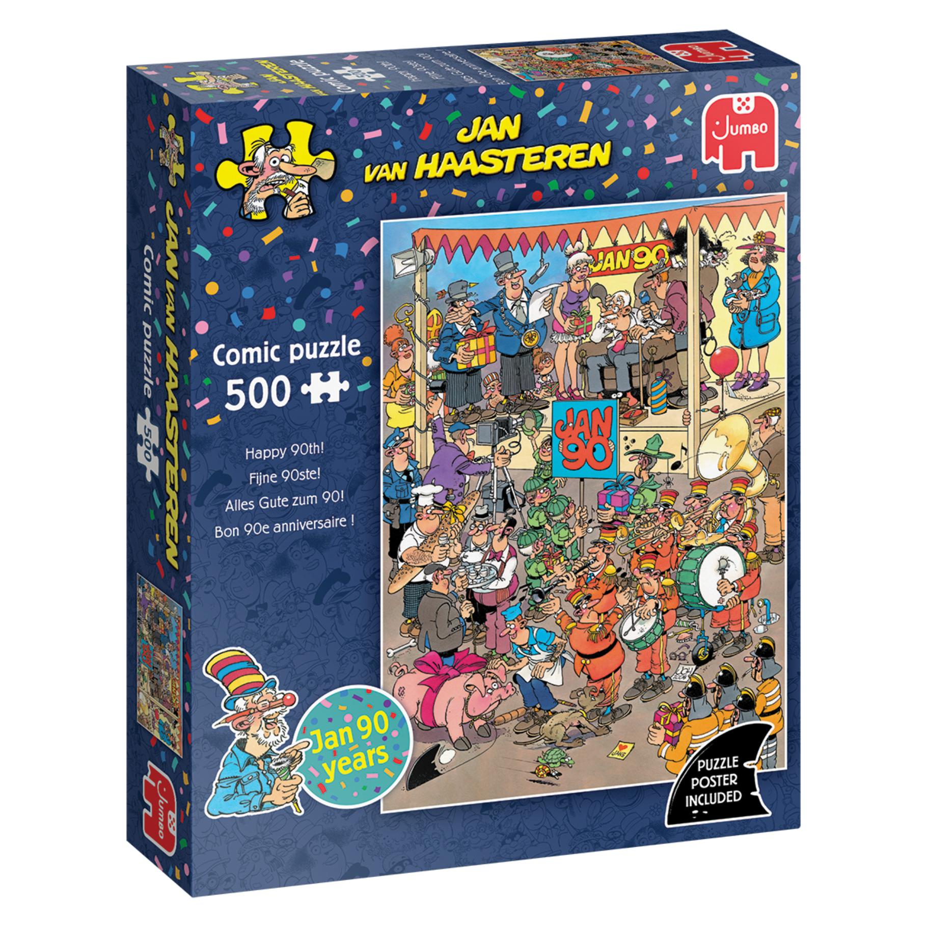 Top1Toys Puzzel Jan van Haasteren Fijne 90ste!​ 500 stukjes