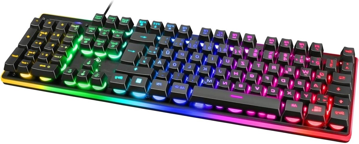 Gaming Toetsenbord - Mechanisch Toetsenbord - PC Gaming - Volledig RGB Verlicht - 43.5 cm - Zwart