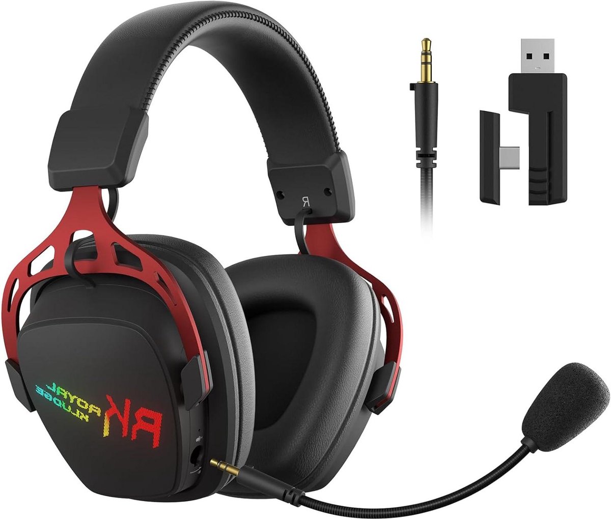 Gaming Headset - Over-ear koptelefoon - Gaming - 7.1 Surround Sound - 608 g - Zwart