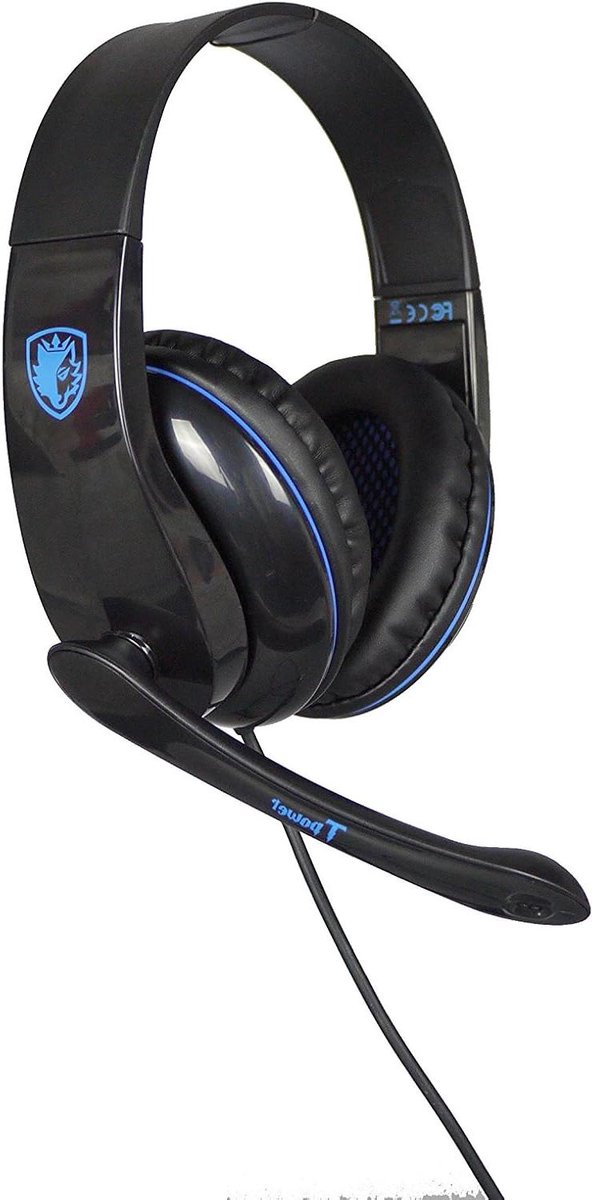 Gaming Headset - Koptelefoon PC - PC Gaming - Crystal Clarity Sound - 200g - Blauw