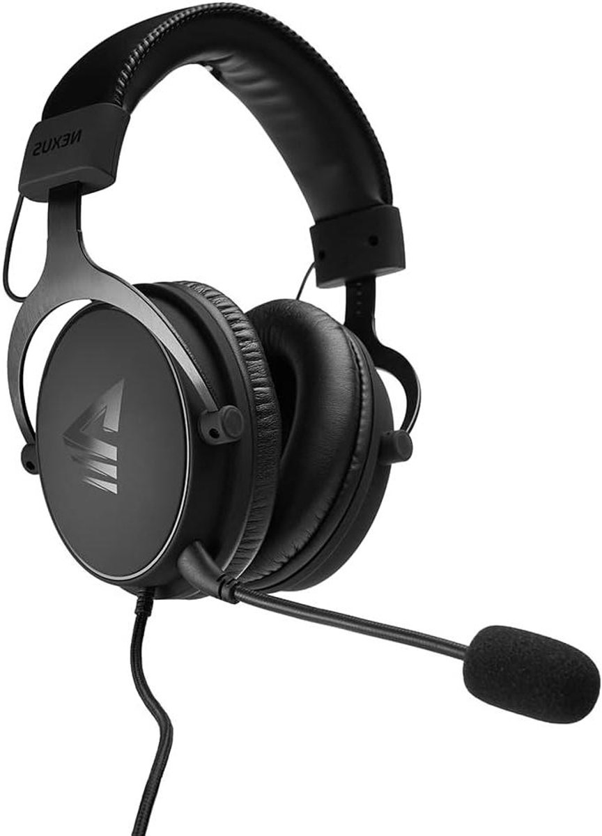 Gaming Headset - Hoofdtelefoon met microfoon - Gaming - 50 mm driver - 2.2 m kabel - Zwart