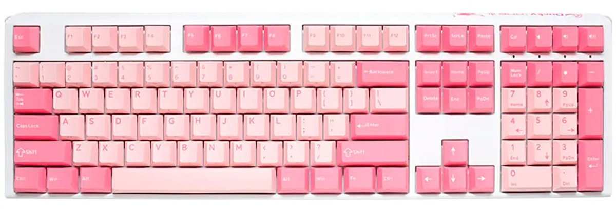 Ducky ONE 3 Gossamer Pink - Toetsenbord - full-size - US-layout - roze