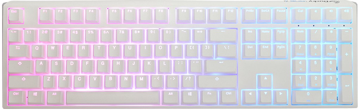 Ducky ONE 3 Daybreak - Toetsenbord - full-size - US-layout - wit/lichtblauw