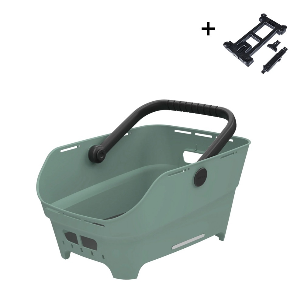 Basil Fietsmand Cento Neo MIK 21L Zilvergroen