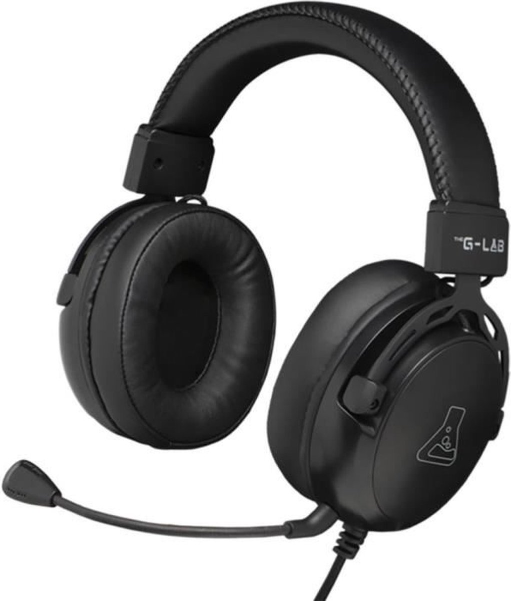 Bedrade gamingheadset - THE G-LAB - KORP TITANIUM - Microfoon - PC/PS4/Xbox One - Zwart