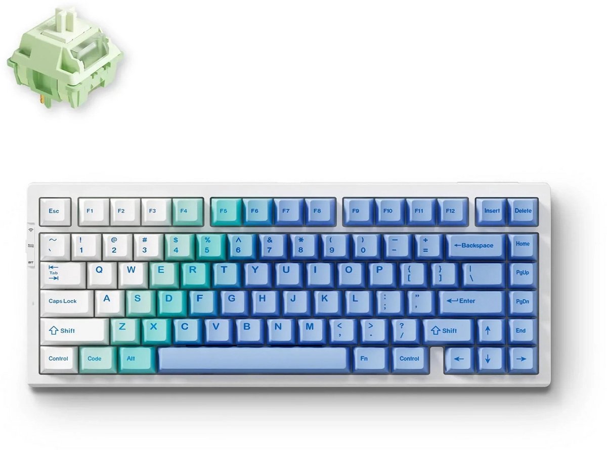 MCHOSE G75, Matcha Latte V2, Qwerty US, Arctic Snow