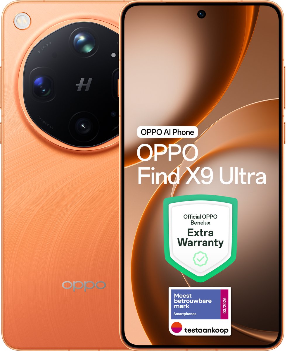 OPPO Find X9 Ultra 12+512GB Canyon Orange - Extra Garantie