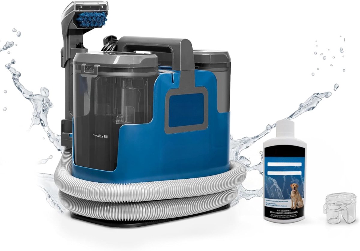 KAD® Tapijtreiniger - Vlekkenreiniger - Bank Reiniger - Blauw - 34cm x 22cm x 36cm