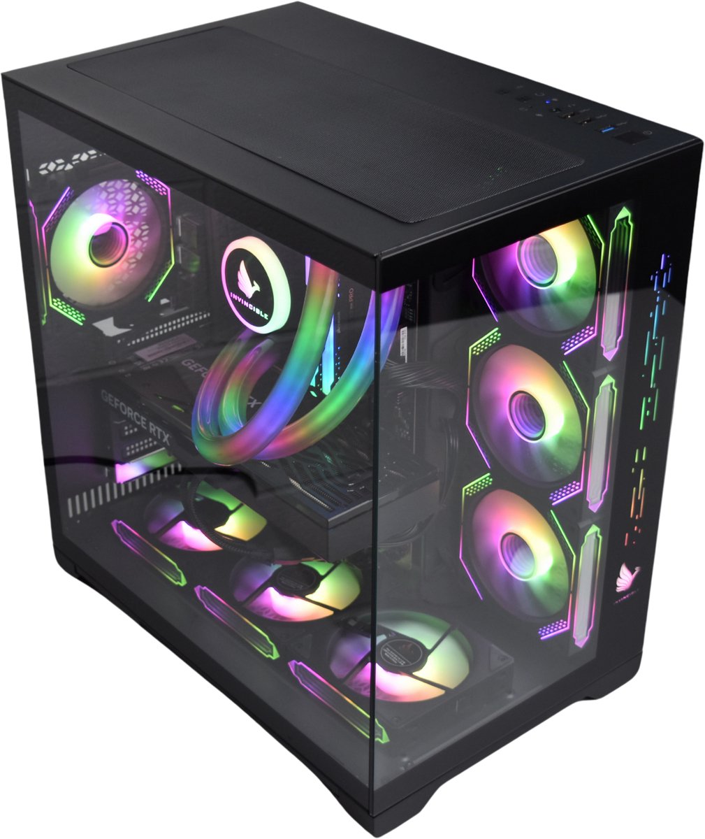 Invincible X Black Edition Level 1 / Ryzen 5 8400F / Nvidia RTX 5050 / 32GB Ram DDR5 / 1TB SSD Nvme