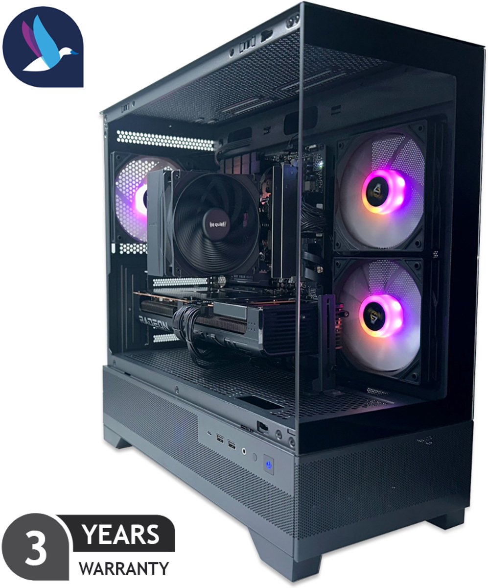 Diamond Gaming PC - AMD Ryzen 7 7800X3D - Radeon RX 9070 XT - 32 GB RAM - 1 TB SSD - WiFi - BT