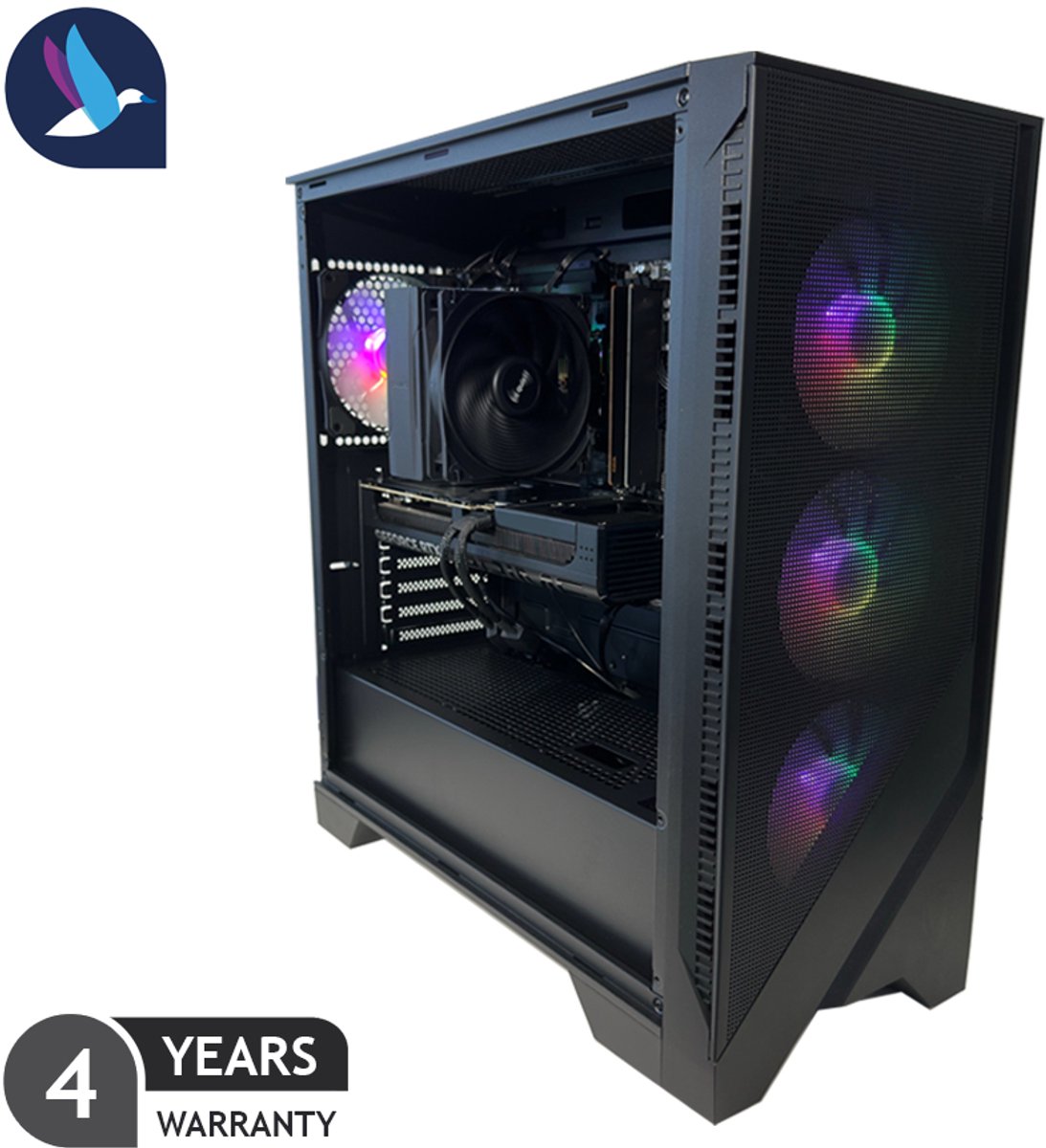 MSI Forge Airflow Gaming PC - AMD Ryzen 7 9700X - NVIDIA RTX 5060 Ti - 32 GB RAM - 1 TB SSD