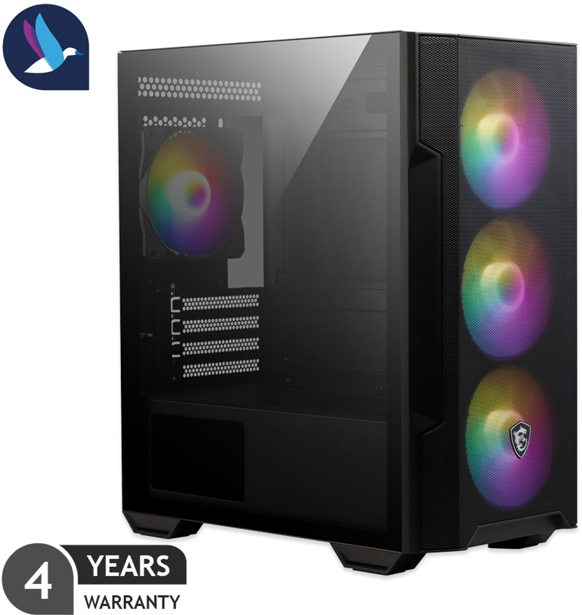 MSI Forge Starter Gaming PC - AMD Ryzen 5 5500 - NVIDIA RTX 3050 - 16 GB RAM - 512 GB SSD - WiFi