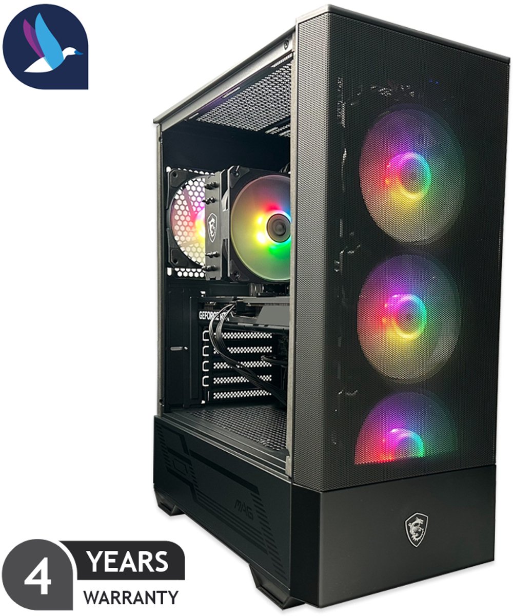 MSI Forge Gaming PC - AMD Ryzen 5 7500F - NVIDIA RTX 5060 Ti - 32 GB RAM - 1 TB SSD