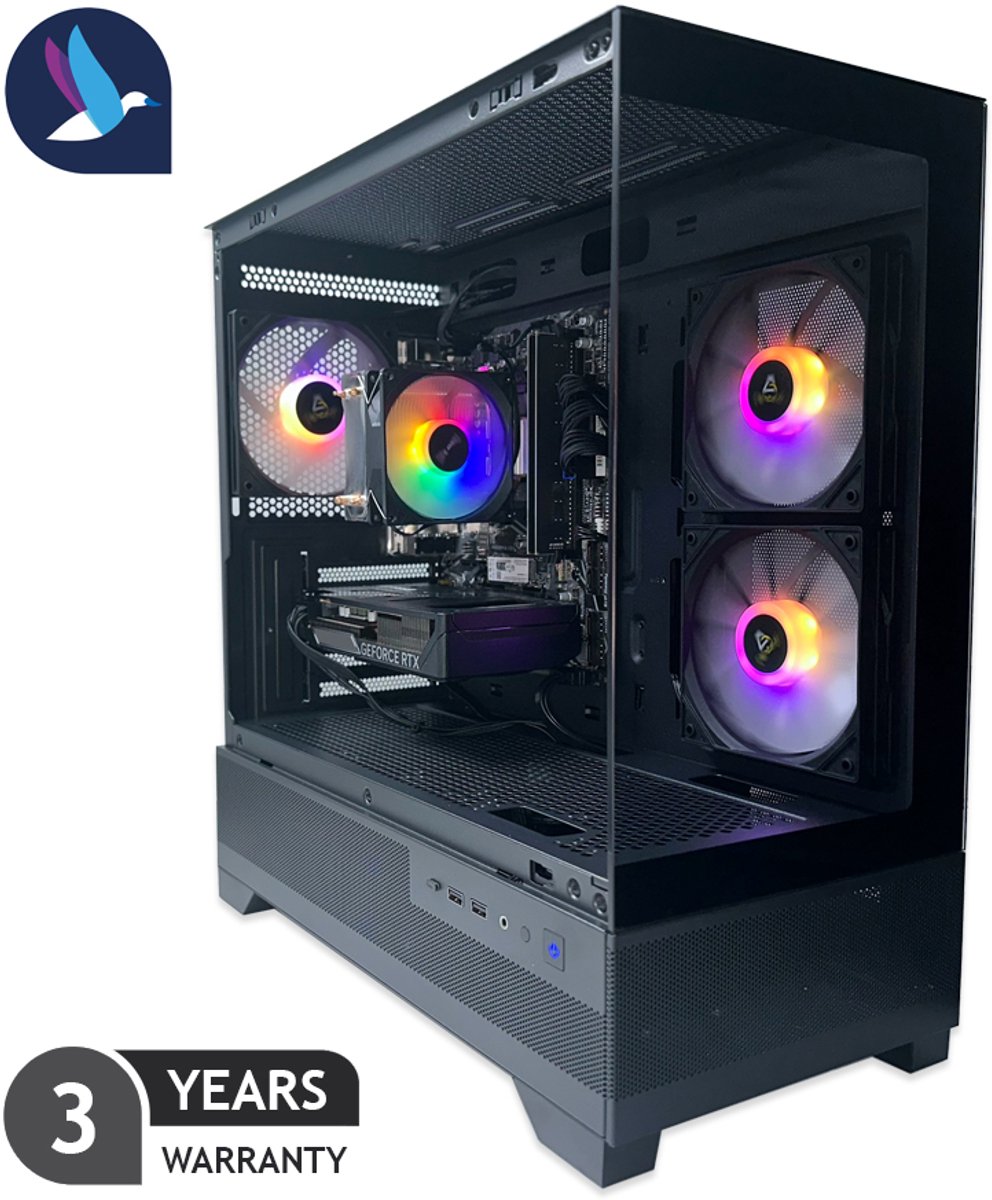 Diamond Gaming PC - AMD Ryzen 7 5700X - NVIDIA RTX 5060 - 32 GB RAM - 1 TB SSD - WiFi