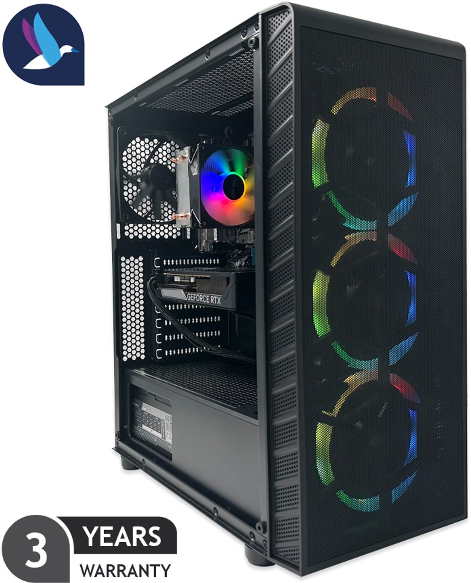 AZZA Prime Gaming PC - AMD Ryzen 7 5700X - NVIDIA RTX 5060 - 32 GB RAM - 1 TB SSD - WiFi
