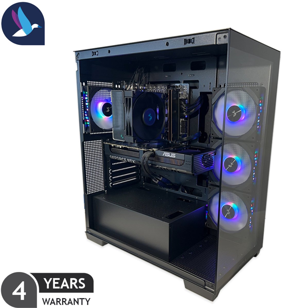 DeepCool I Gaming PC - Intel Core i7 12700KF - NVIDIA RTX 5060 Ti - 32 GB RAM - 1 TB SSD - WiFi - BT