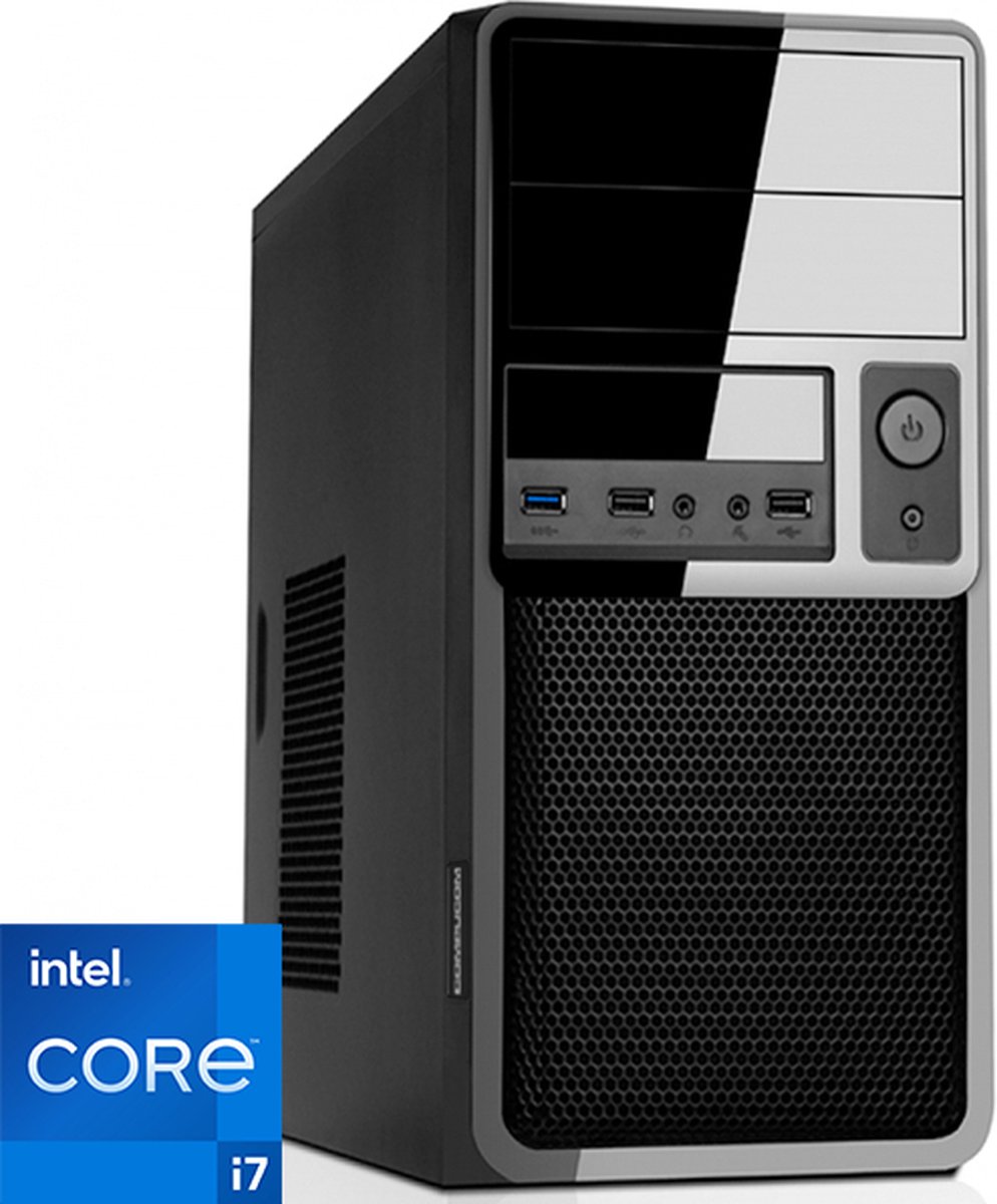 Intel Desktop PC met Core i7 - 16GB RAM - 480GB SSD - WiFi - Bluetooth - Windows 11 Pro (RN-370243)