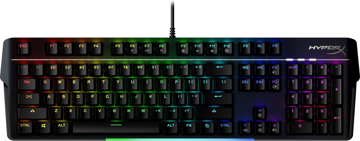 HyperX Alloy MKW100 - Gaming Toetsenbord - Mechanisch - HyperX Red Switch - US Qwerty - Zwart