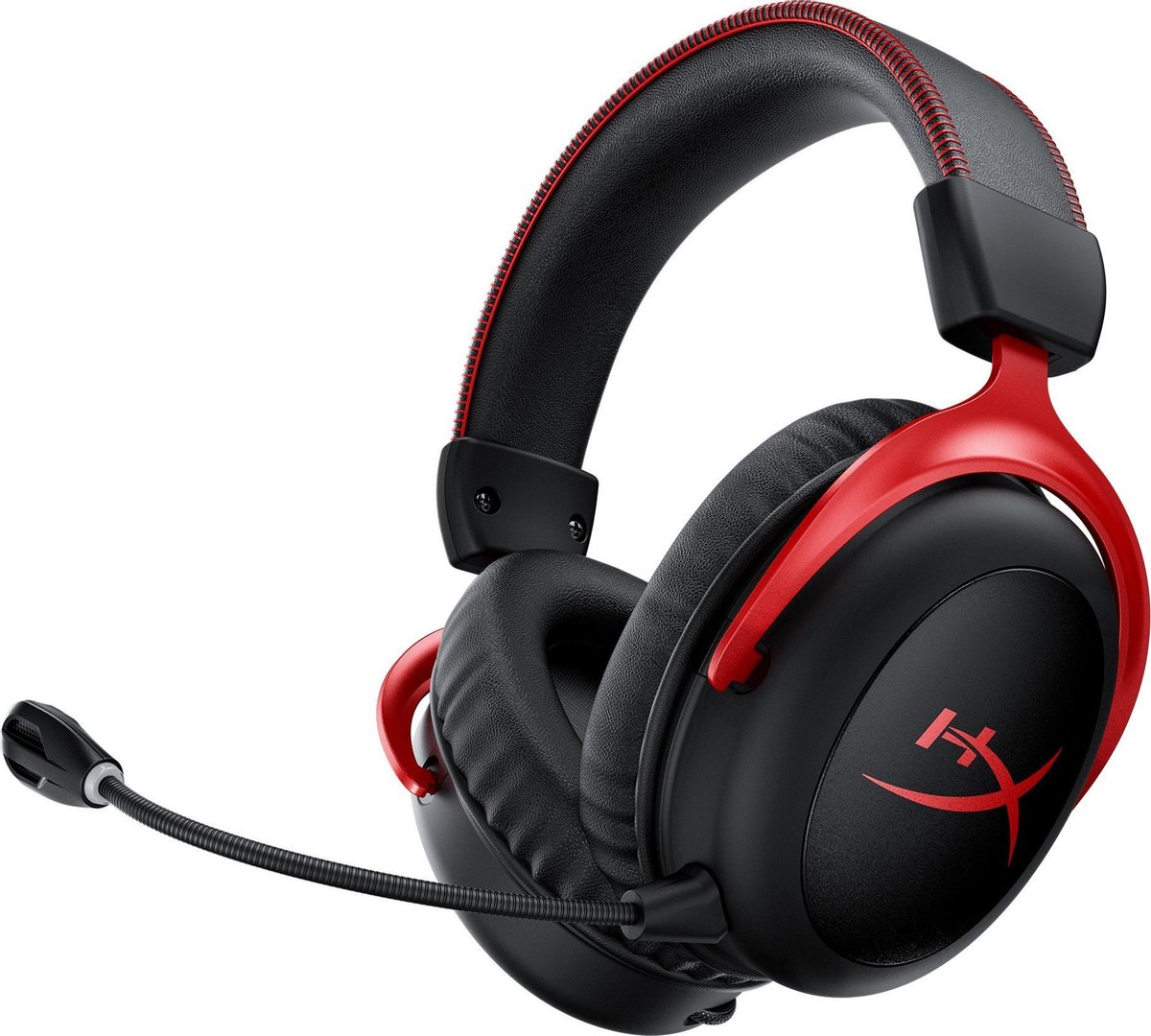 HyperX Cloud II - Draadloze Gaming Headset - Geschikt voor PC/PS5/PS4/Switch - Rood