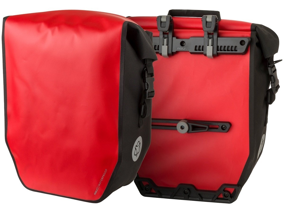 Agu Enkele fietstas Shelter Clean Large 42L Rood CG Set