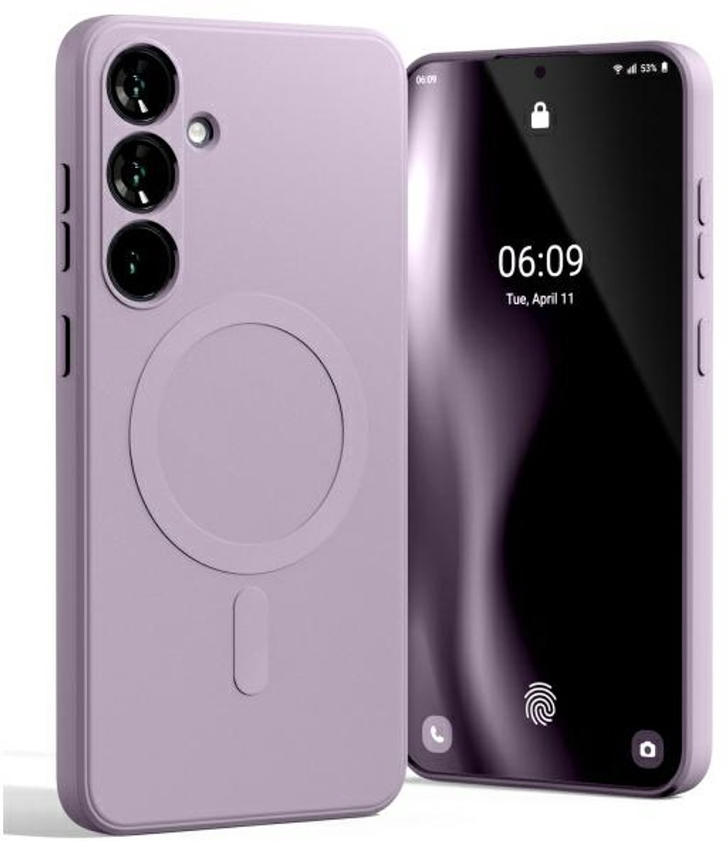 Mercury S24 Serie - MagSafe Smartphone Hoesje - Liliac - Semi-Silicone