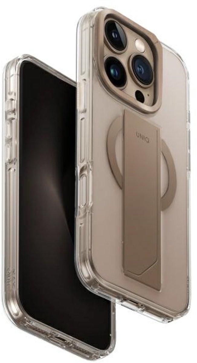 UNIQ Heldro Max - iPhone 16 Pro Hoesje - Zilver - Magclick