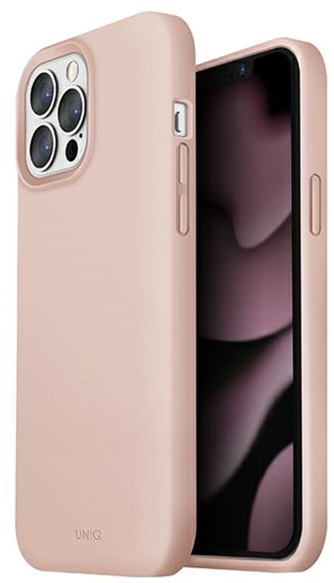 Uniq Lino Serie - iPhone 13 Hoes - Rood - Zacht kunststof