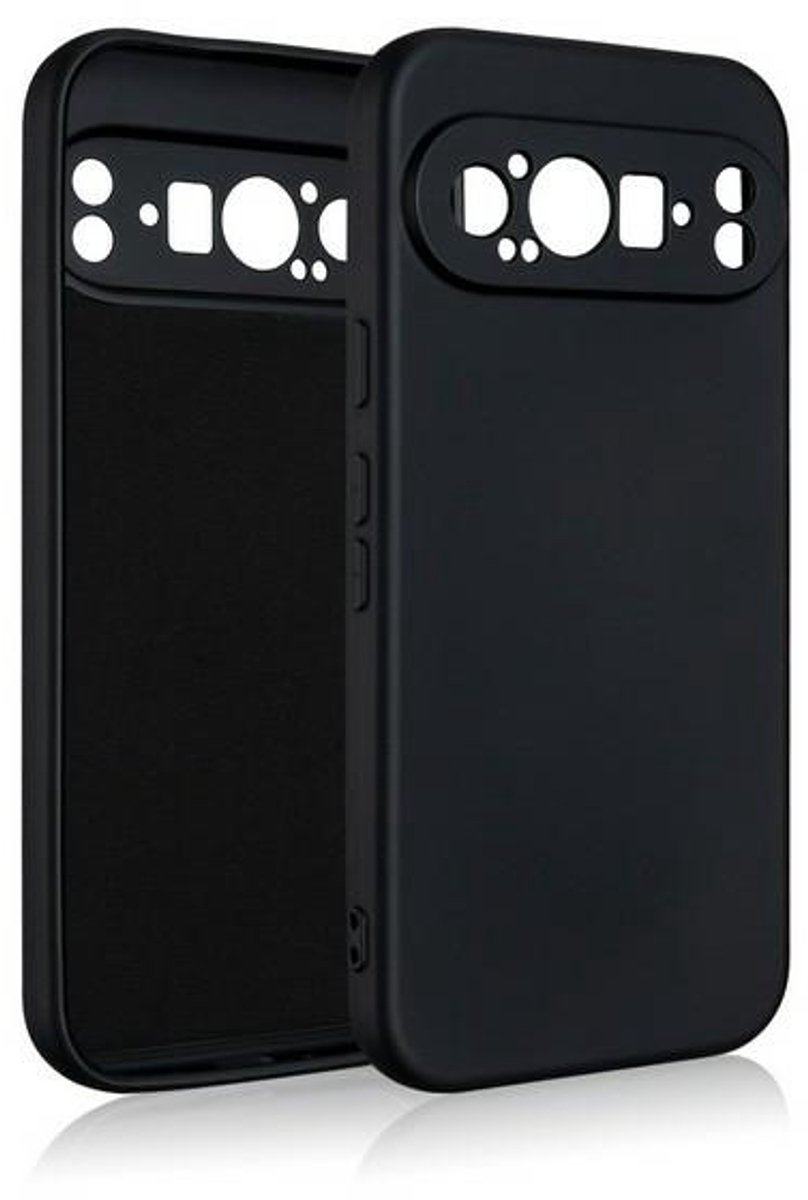 Beline Silicone Serie - Google Pixel 9 Pro Hoes - Zwart - Antislip - Vingervlekbestendig