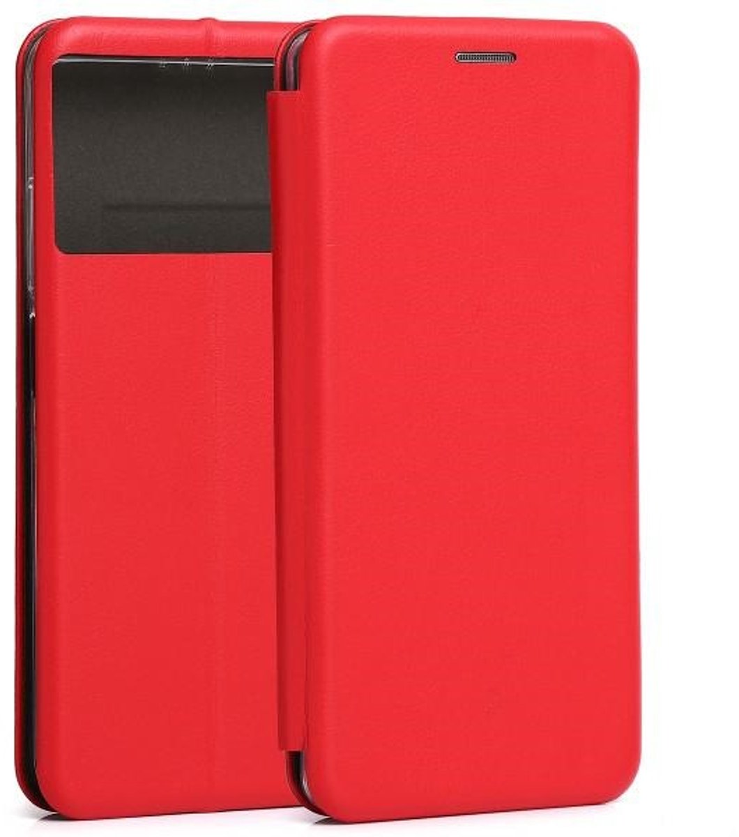 Beline Serie - Boek Magnetische Telefoonhoes - Rood - Compatibel met Xiaomi Poco M5