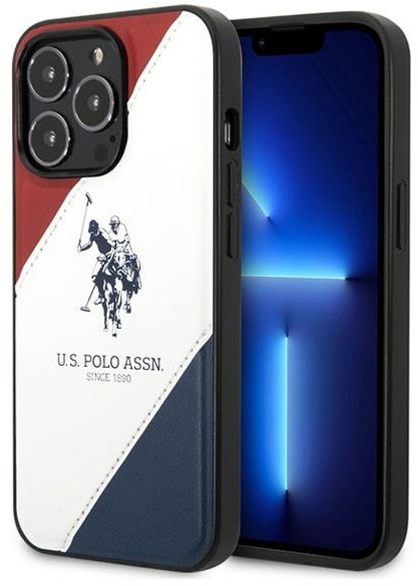 U.S. Polo Assn. Tricolor Serie - iPhone 14 Pro Max Hoesje - Elegant Design - Uniek Tucing