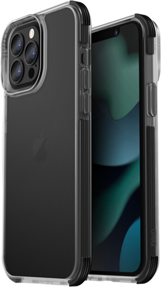 UNIQ Combat Serie - iPhone 14 Pro Max Hoes - Lichte Constructie - Antislip - Zwart
