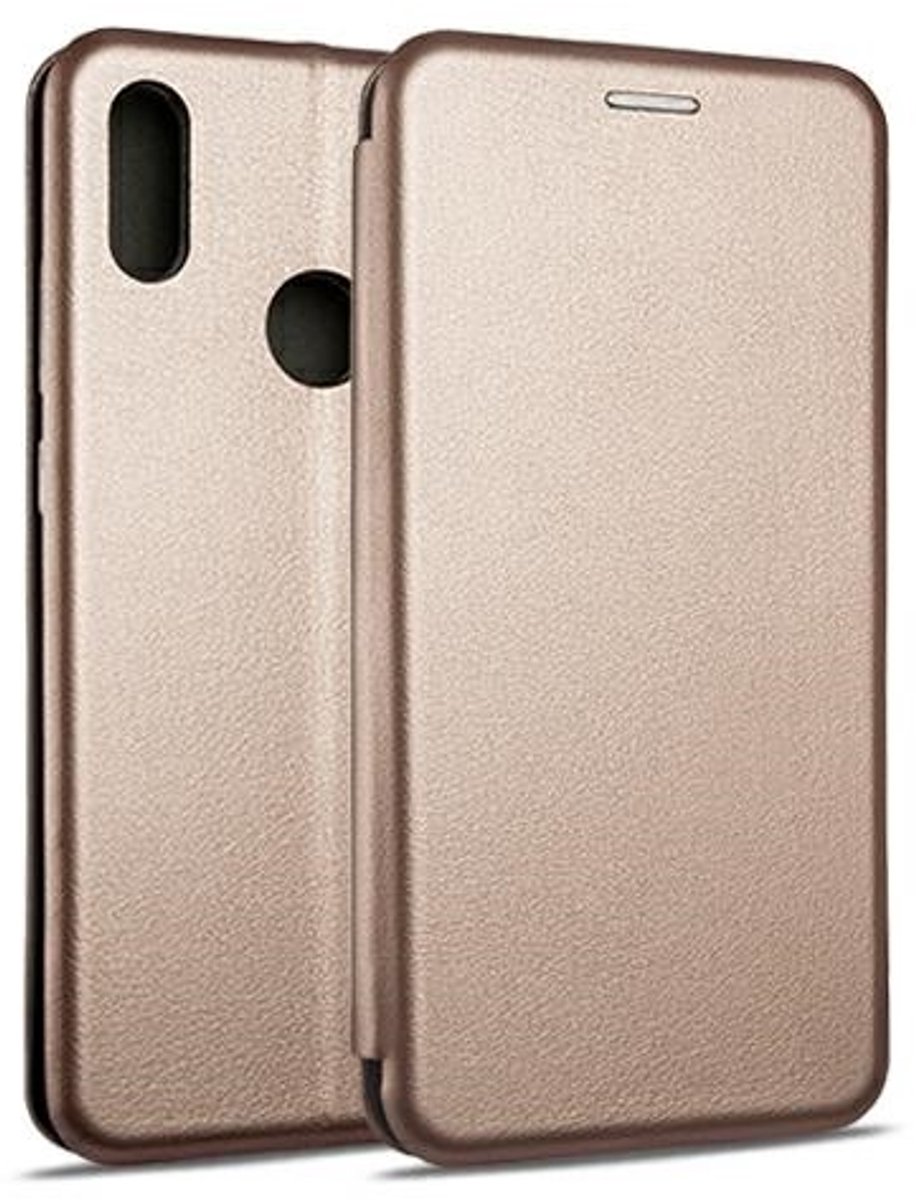 Beline Book Magnetic Serie - Hoesje met Klap - Realme 7 Pro - Roze Goud - Magnetische Sluiting