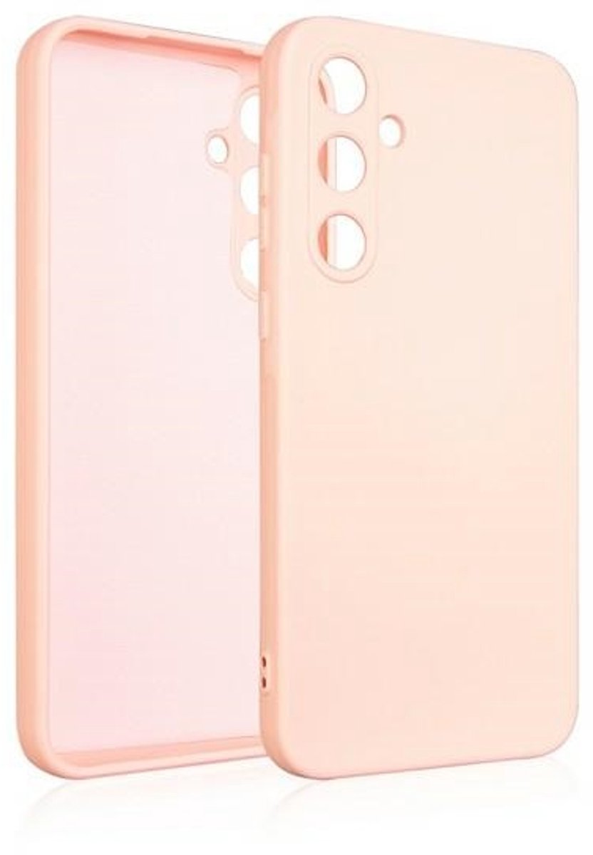 Beline Serie - Siliconen Hoesje - Samsung A35 - Roze Goud - Luxe Ontwerp