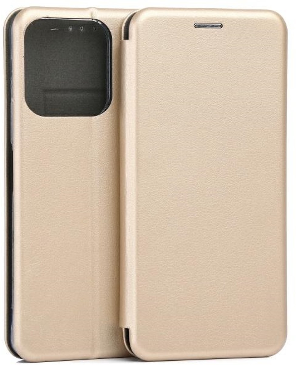 Beline Serie - Book Case - Honor XB5 - Gouden Kleur - Magnetische Sluiting