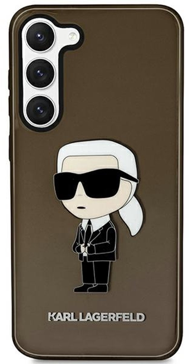 Karl Lagerfeld Ikonik Serie - Telefoonhoes - Exclusief Design - Hoogwaardige Bescherming - Zwart