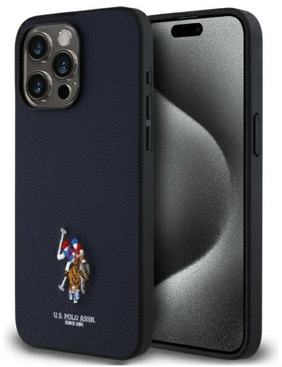 U.S. Polo Assn. Embroidered Serie - iPhone 15 Pro Max Hoes - Granat - Bescherming en Stijl