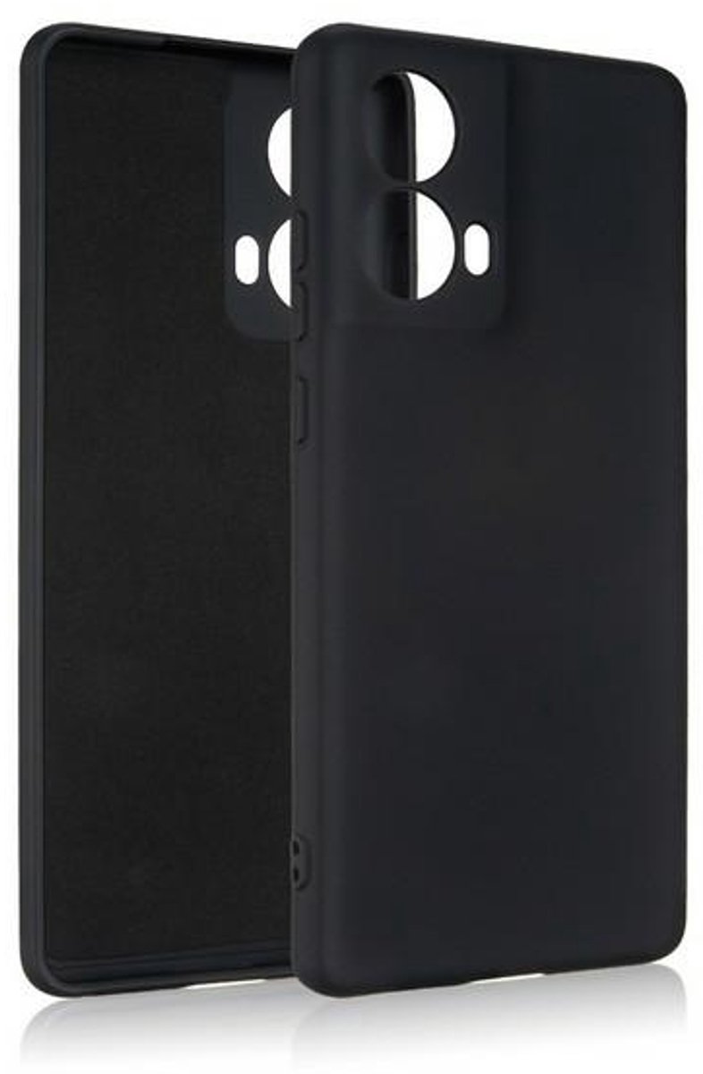 Beline Silicone Serie - Motorola Moto G85 5G - Zwart - Slim Fit - Schokabsorptie
