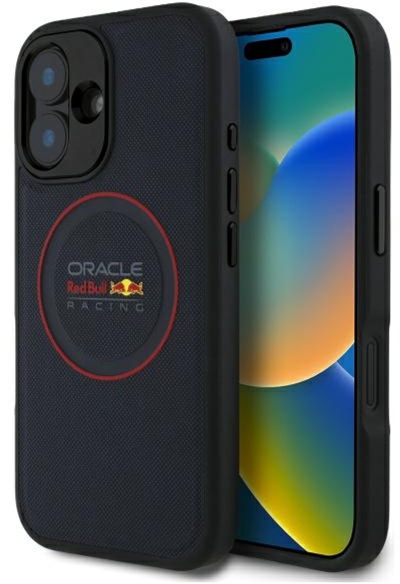 Red Bull Serie - iPhone 16 Plus Skins - MagSafe - Skórzane - Czerwone